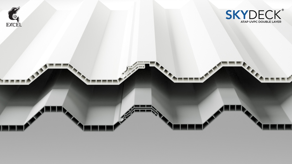 atap uPVC double layer SKYDECK